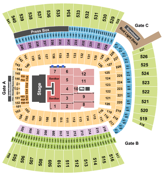 kenny chesney heinz field tickets live in 2020 kenny chesney seating chart denver